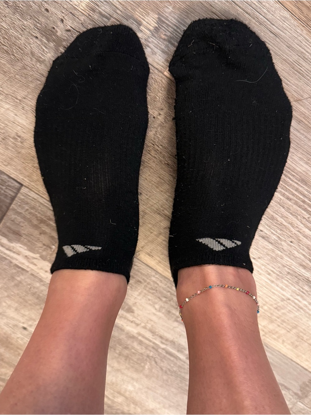 Well worn adidas Athletic No-Show Socks